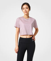 Womens short sleeve breathable cotton workout t-shirt | Yvettesports