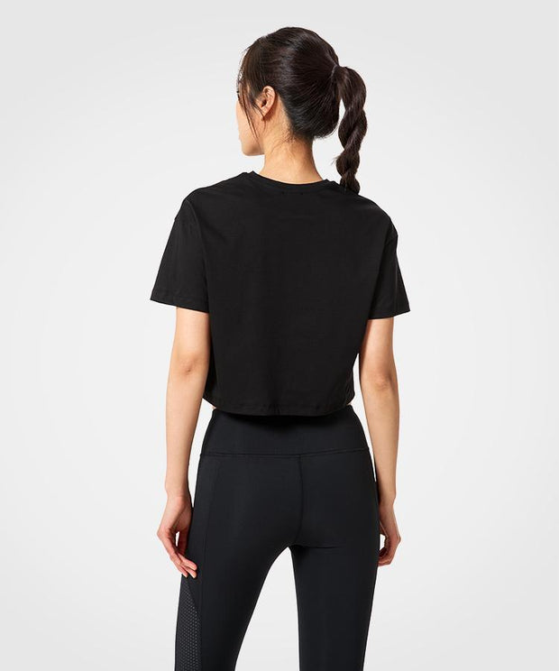 Womens short sleeve breathable cotton workout t-shirt | Yvettesports