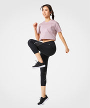 Womens short sleeve breathable cotton workout t-shirt | Yvettesports